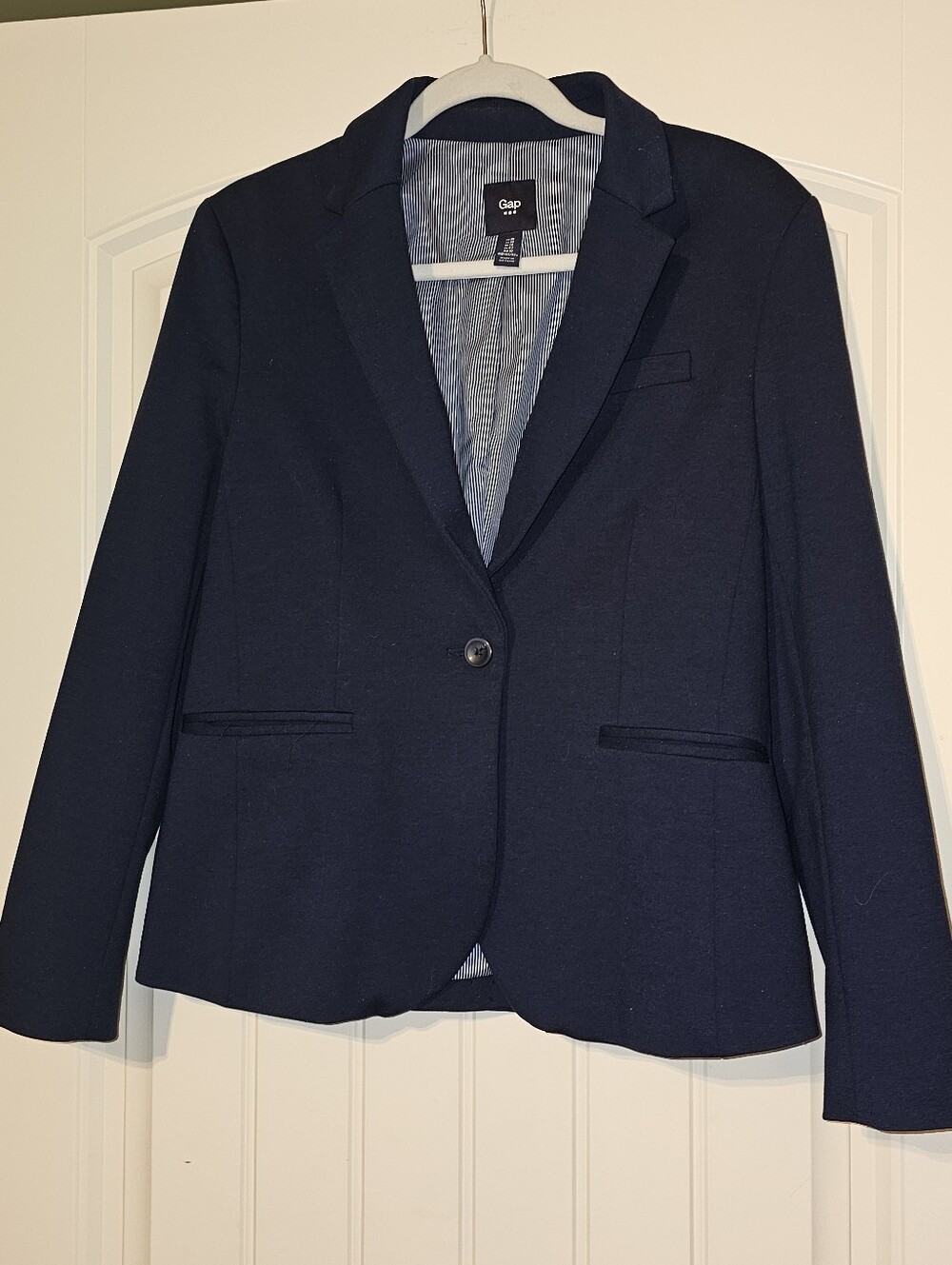 GAP Women's Dark Navy Single-Button Blazer